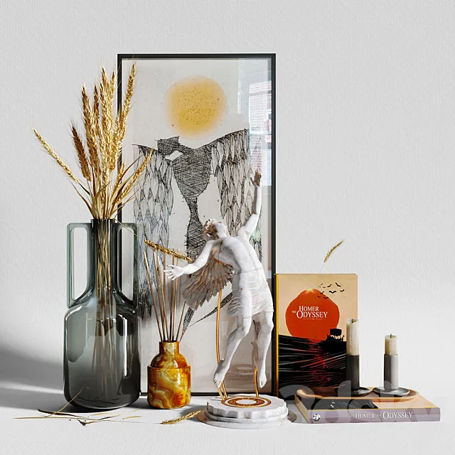 Decorative Set Icarus 3D Model Decorative Set Icarus 3D Model