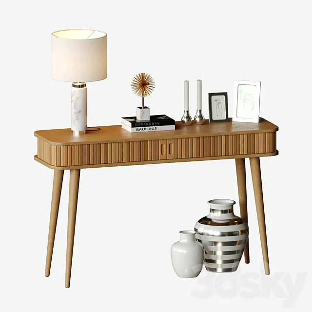 Decorative set in Scandinavian style 3D Model
