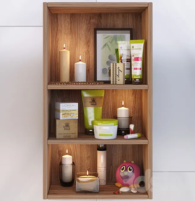 Decorative set in the bathroom 3D Model Decorative set in the bathroom 3D Model