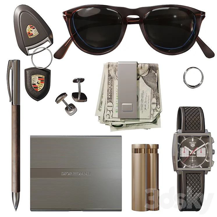 Decorative set in the hallway 3D Model Free Download Decorative set in the hallway 3D Model Free Download