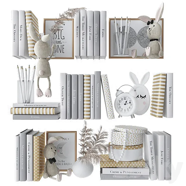 Decorative set in the nursery 1 3DModel Decorative set in the nursery 1 3DModel