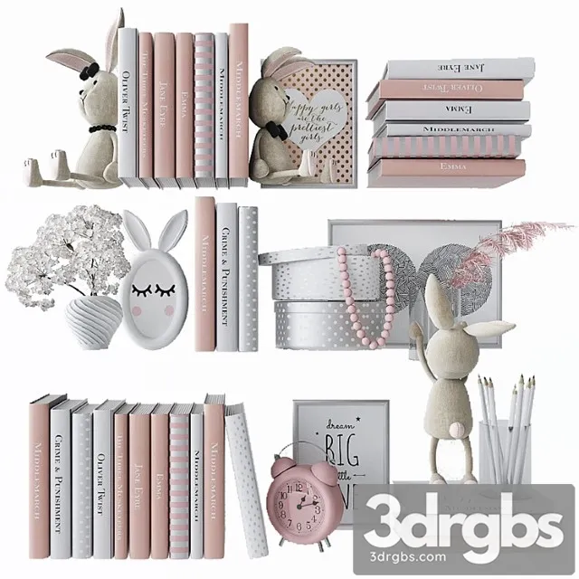 Decorative Set In The Nursery 2 3D Model Download