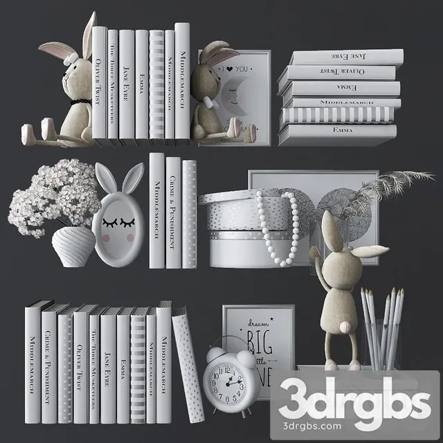 Decorative Set in the Nursery 4 3D Model Download Decorative Set in the Nursery 4 3D Model Download