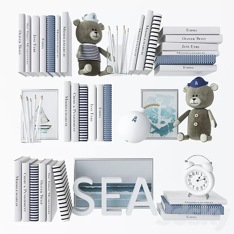 Decorative set in the nursery 5 3D Model