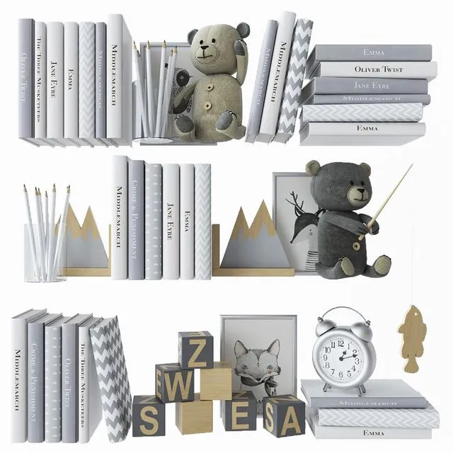 Decorative set in the nursery_6 3D Model Decorative set in the nursery_6 3D Model