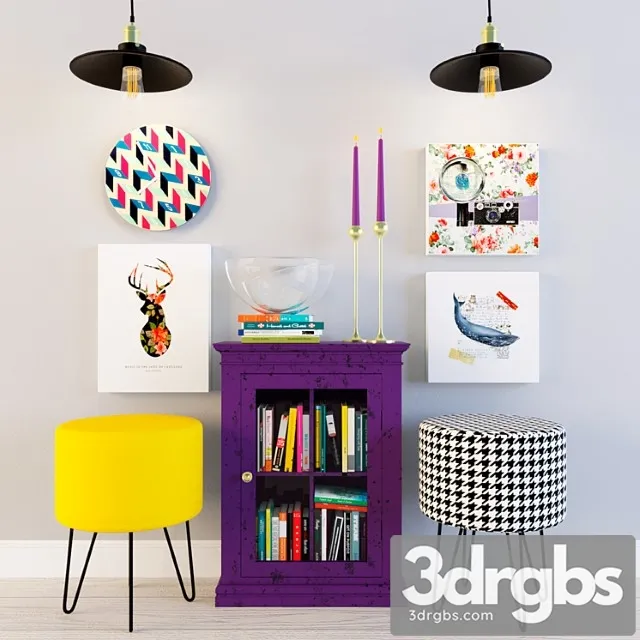 Decorative Set Kare 3D Model Download Decorative Set Kare 3D Model Download