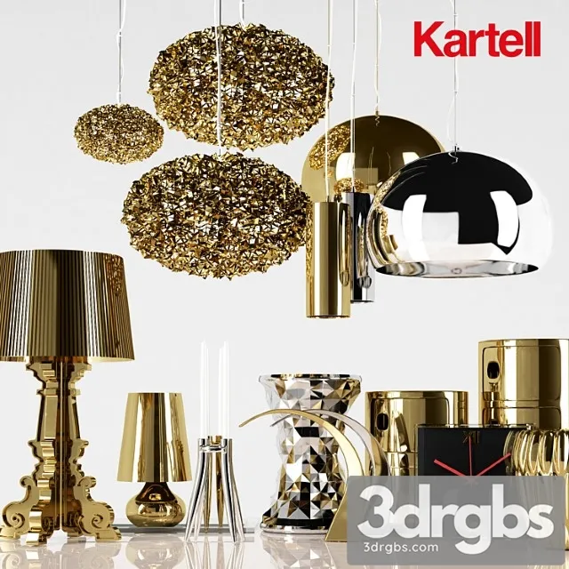 Decorative set Kartell 3D Model Download Decorative set Kartell 3D Model Download