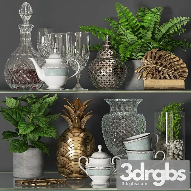 Decorative set Kitchen set 1 3D Model Download Decorative set Kitchen set 1 3D Model Download