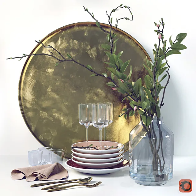 Decorative set – La Redoute Interieurs 3DModel