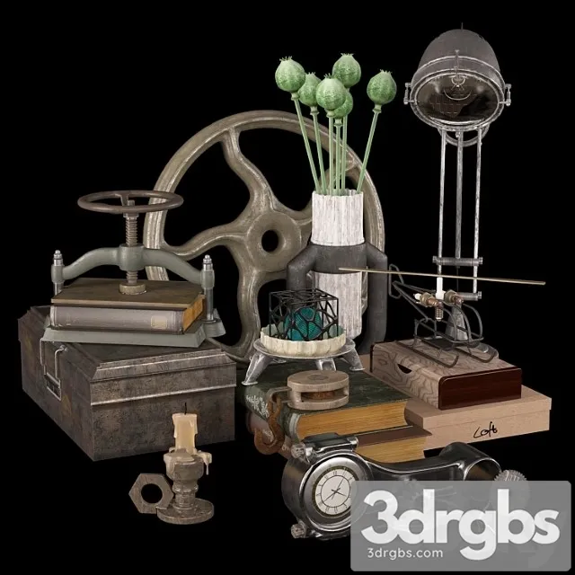 Decorative set loft 07 3D Model Download Decorative set loft 07 3D Model Download