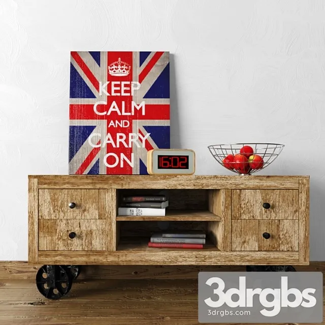 Decorative Set Loft Design 3D Model Download