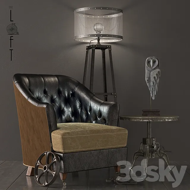 Decorative set Loft_04 3DModel
