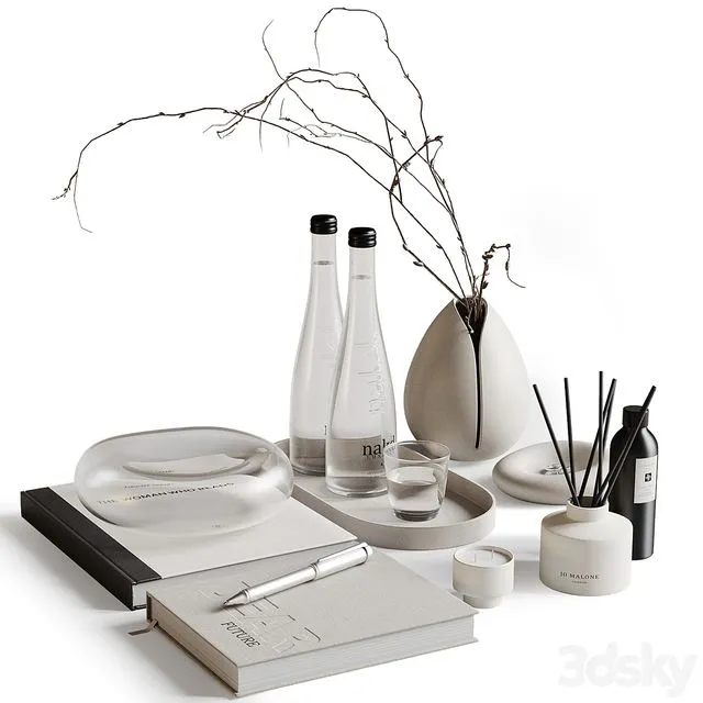 Decorative set Malone 3D Model Decorative set Malone 3D Model