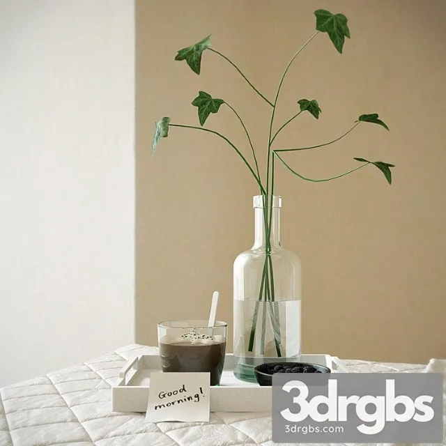 Decorative set Morning set 3D Model Download Decorative set Morning set 3D Model Download
