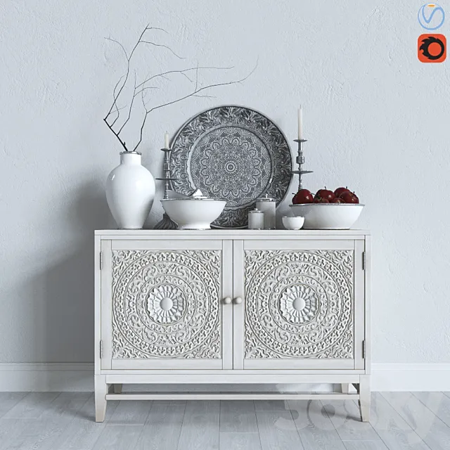 Decorative set “Moroccan style” 3D Model