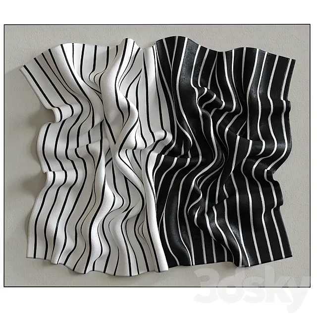 Decorative set of art paintings #50 3D Model