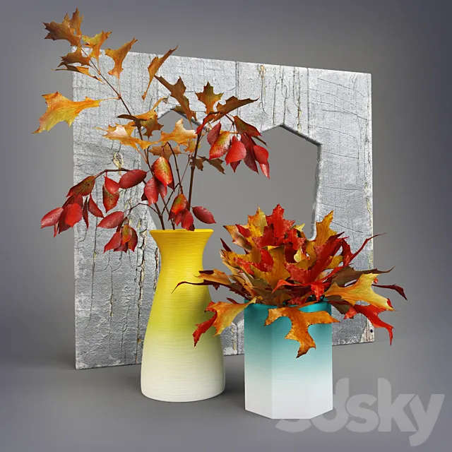 Decorative set of “Autumn” 3D Model