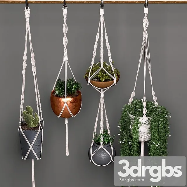 Decorative set of hanging pots Decorative set of hanging pots