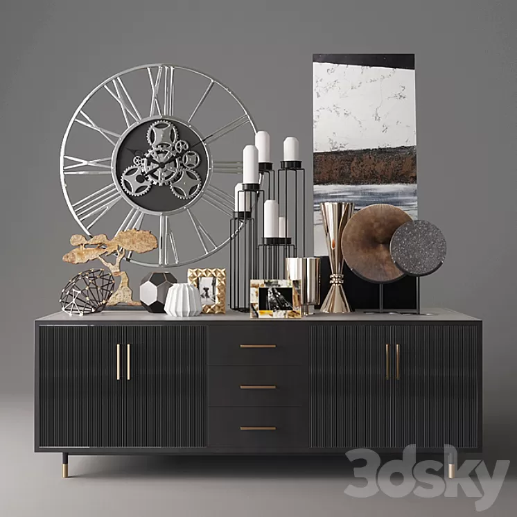 Decorative set of KARE Design 3D Model