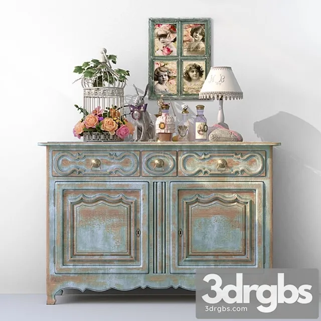 Decorative set of provence 2 3D Model Download