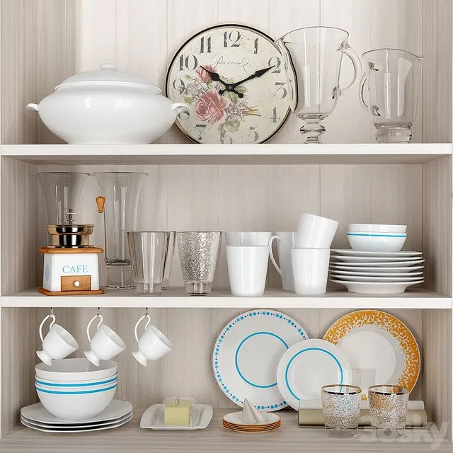 Decorative set of Provence 3D Model