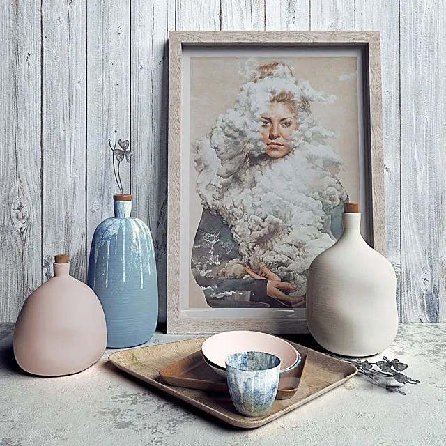 Decorative set of “The Cloud” 3DModel Decorative set of “The Cloud” 3DModel