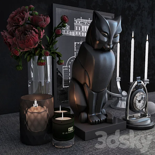 Decorative set of the firm Eichholtz. the set includes: 3DModel