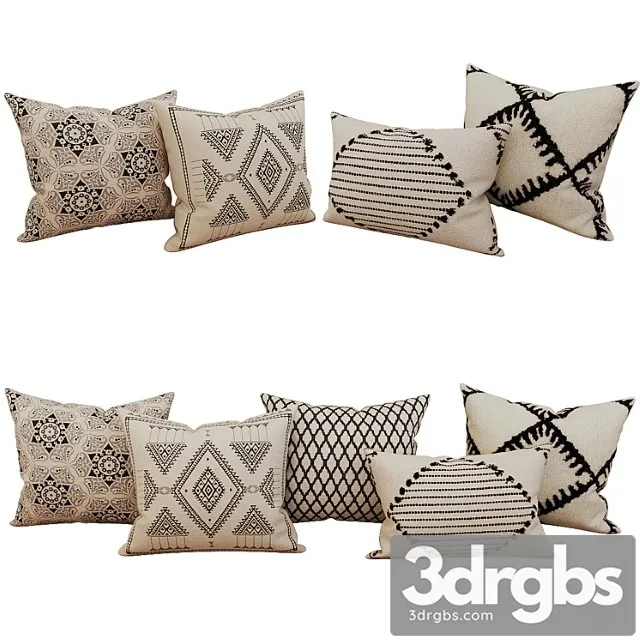 Decorative Set Pillow 38 3D Model Download Decorative Set Pillow 38 3D Model Download