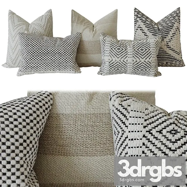Decorative Set Pillow 3D Model Download Decorative Set Pillow 3D Model Download