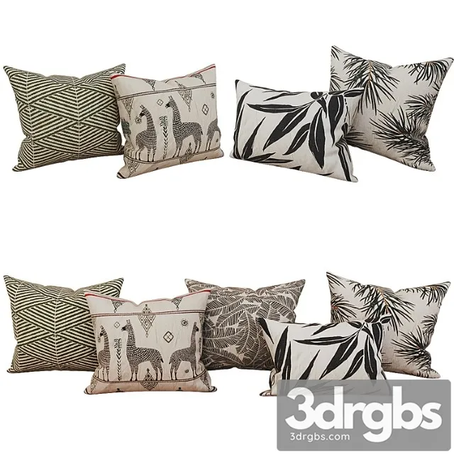 Decorative Set Pillow 42 3D Model Download Decorative Set Pillow 42 3D Model Download