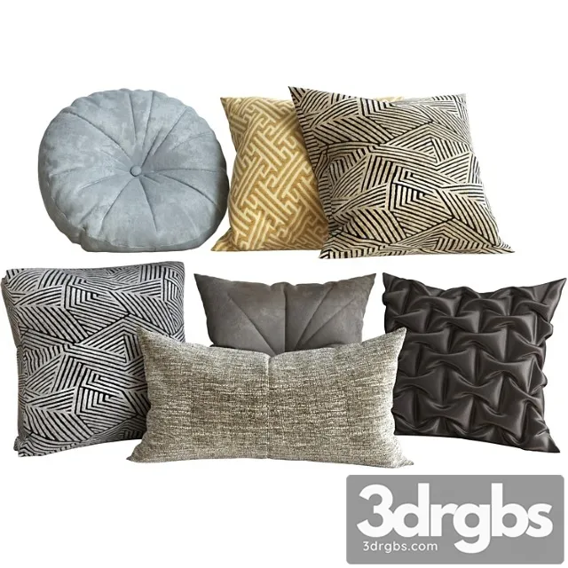 Decorative Set Pillow 5 3 3D Model Download Decorative Set Pillow 5 3 3D Model Download