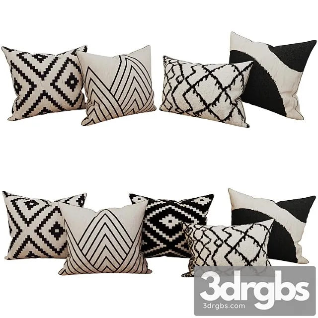 Decorative Set Pillow 8 3D Model Download Decorative Set Pillow 8 3D Model Download