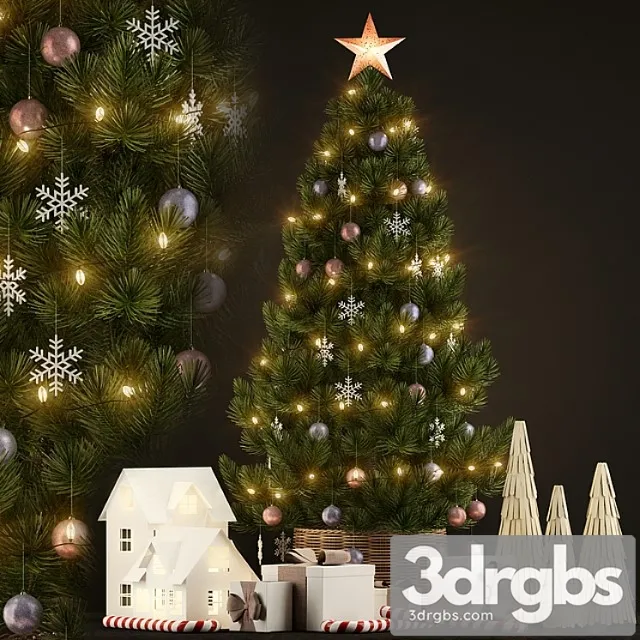 Decorative set Plants collection 135 christmas tree 3D Model Download Decorative set Plants collection 135 christmas tree 3D Model Download