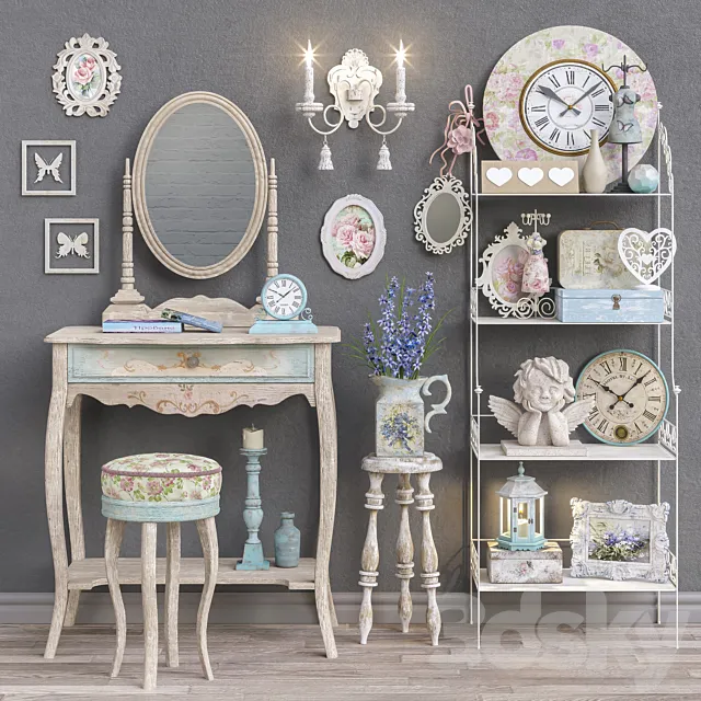 Decorative set “Provence” 3D Model