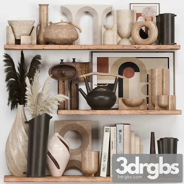 Decorative set rustic style 08