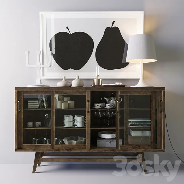 Decorative set (Scandinavia) 2 3D Model