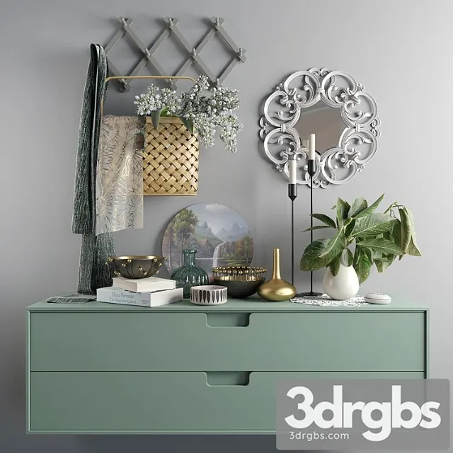 Decorative set Scandinavian Set 006 3D Model Download Decorative set Scandinavian Set 006 3D Model Download