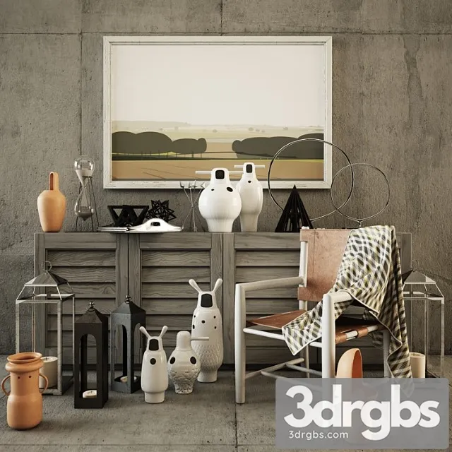 Decorative set Set decor 3D Model Download Decorative set Set decor 3D Model Download