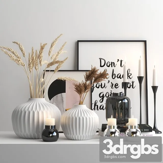 Decorative set Set103 3D Model Download Decorative set Set103 3D Model Download