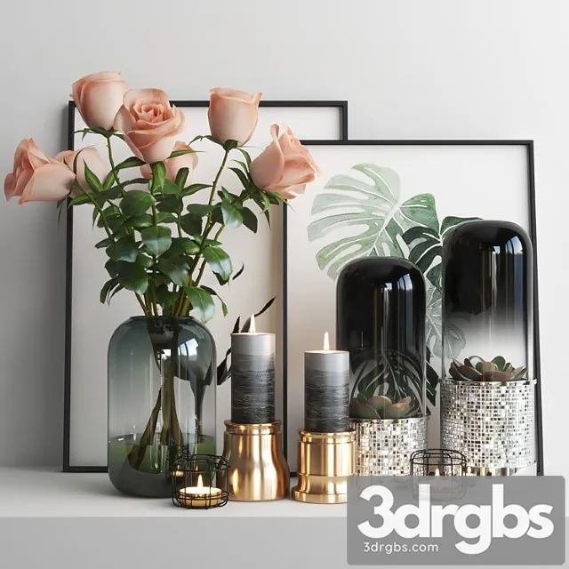 Decorative set Set1150 3D Model Download Decorative set Set1150 3D Model Download