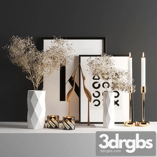 Decorative set Set414 3D Model Download Decorative set Set414 3D Model Download