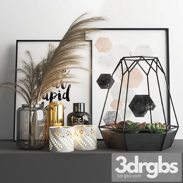 Decorative set Set526 3D Model Download Decorative set Set526 3D Model Download