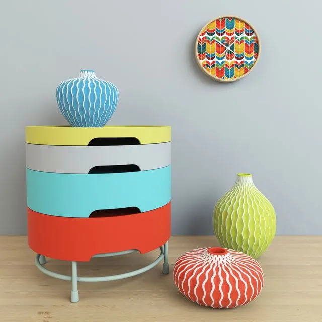 Decorative set sideboard chest of drawer 3D Model Decorative set sideboard chest of drawer 3D Model