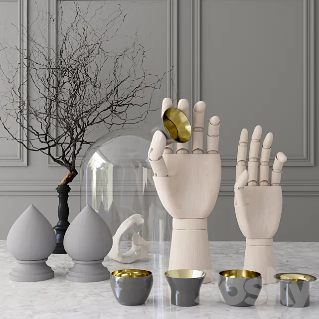 Decorative set Skultina _ Decor set Skultina 3D Model Decorative set Skultina _ Decor set Skultina 3D Model