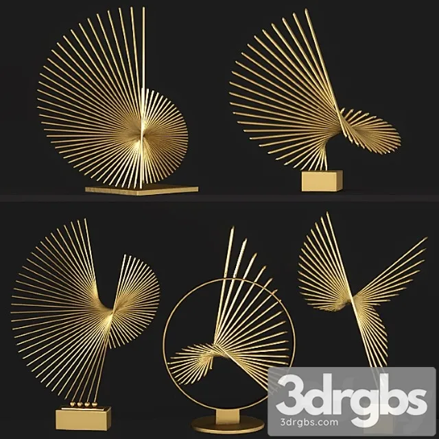 Decorative set spiral 3D Model Download Decorative set spiral 3D Model Download
