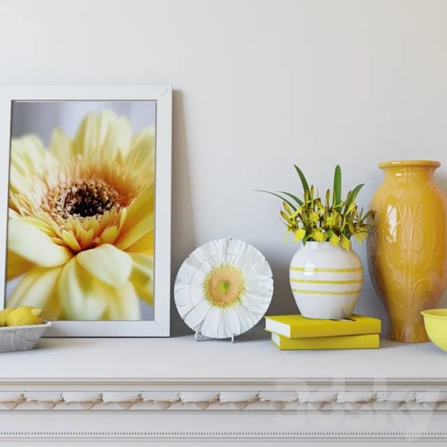 decorative set Spring 3D Model decorative set Spring 3D Model