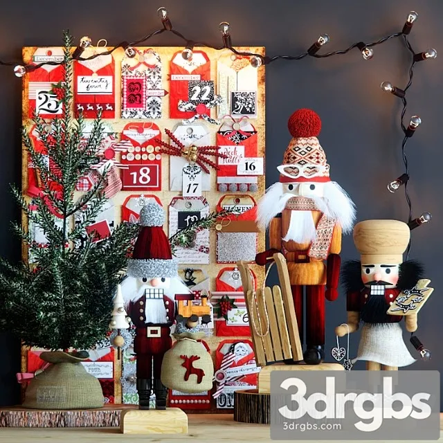 Decorative set The nutcrackers 3D Model Download Decorative set The nutcrackers 3D Model Download