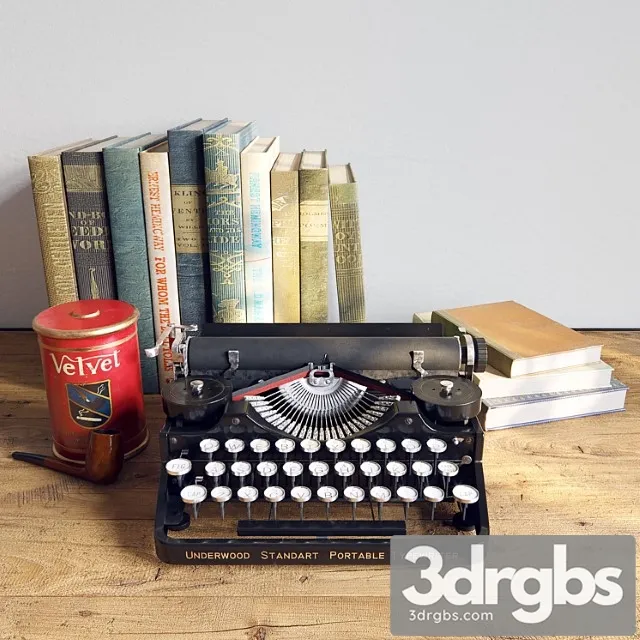 Decorative set underwood 3D Model Download Decorative set underwood 3D Model Download