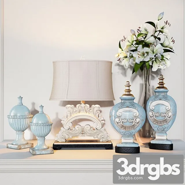 Decorative set Uttermost decor set 3D Model Download Decorative set Uttermost decor set 3D Model Download