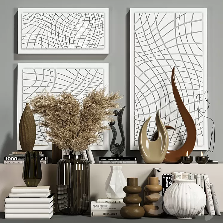 decorative set Vol001 3D Model